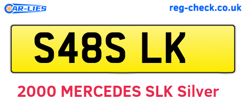 S48SLK are the vehicle registration plates.