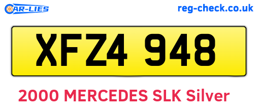 XFZ4948 are the vehicle registration plates.