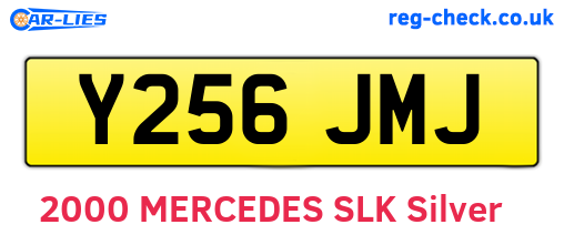Y256JMJ are the vehicle registration plates.