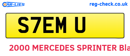 S7EMU are the vehicle registration plates.