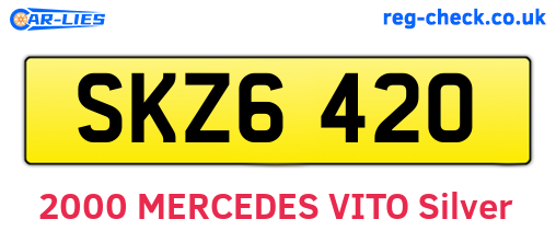 SKZ6420 are the vehicle registration plates.
