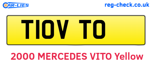 T10VTO are the vehicle registration plates.