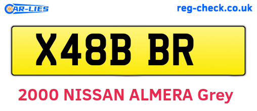 X48BBR are the vehicle registration plates.
