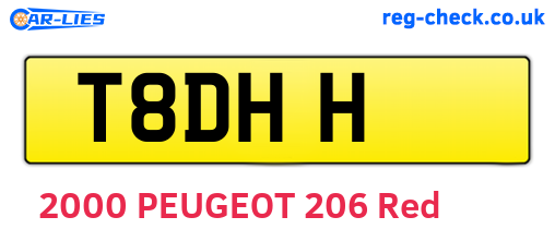 T8DHH are the vehicle registration plates.