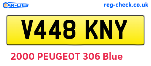 V448KNY are the vehicle registration plates.