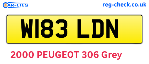 W183LDN are the vehicle registration plates.
