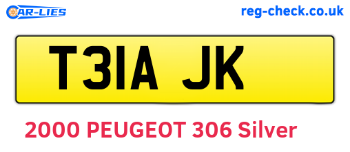 T31AJK are the vehicle registration plates.