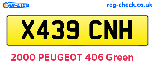 X439CNH are the vehicle registration plates.