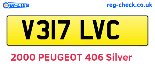 V317LVC are the vehicle registration plates.