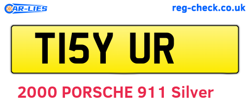 T15YUR are the vehicle registration plates.