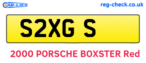S2XGS are the vehicle registration plates.