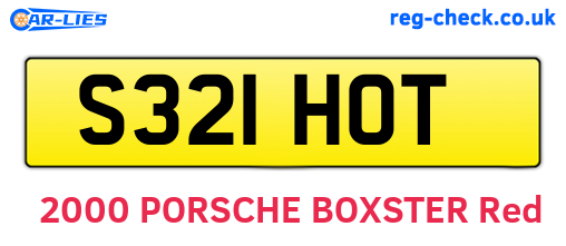 S321HOT are the vehicle registration plates.