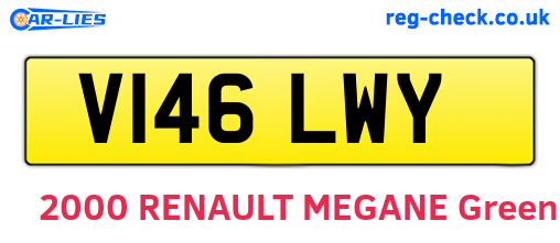 V146LWY are the vehicle registration plates.