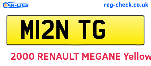 M12NTG are the vehicle registration plates.