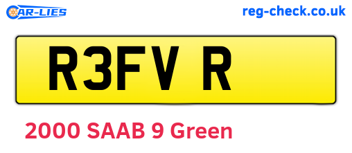 R3FVR are the vehicle registration plates.