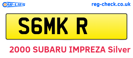 S6MKR are the vehicle registration plates.
