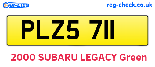 PLZ5711 are the vehicle registration plates.