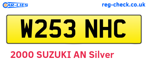W253NHC are the vehicle registration plates.