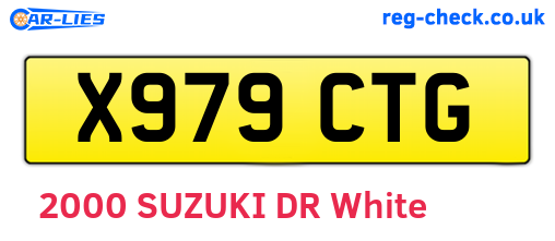 X979CTG are the vehicle registration plates.