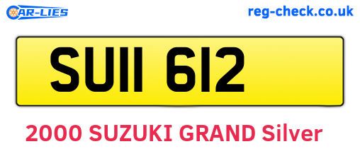 SUI1612 are the vehicle registration plates.
