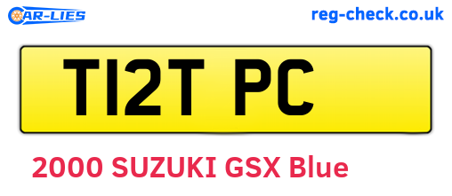 T12TPC are the vehicle registration plates.