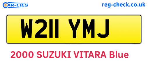 W211YMJ are the vehicle registration plates.