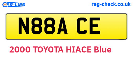 N88ACE are the vehicle registration plates.