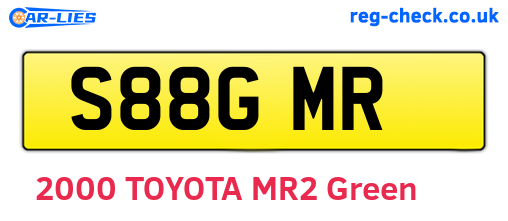 S88GMR are the vehicle registration plates.