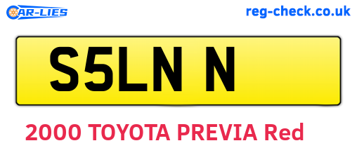 S5LNN are the vehicle registration plates.