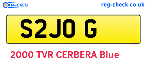 S2JOG are the vehicle registration plates.
