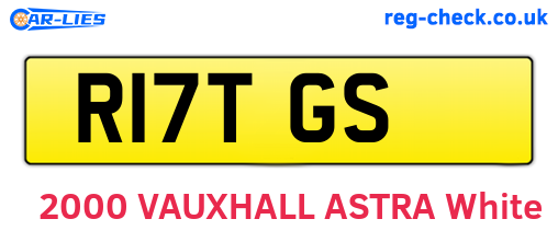 R17TGS are the vehicle registration plates.