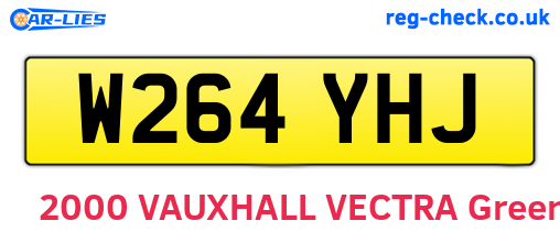 W264YHJ are the vehicle registration plates.
