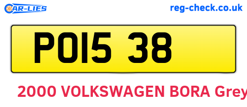 POI538 are the vehicle registration plates.
