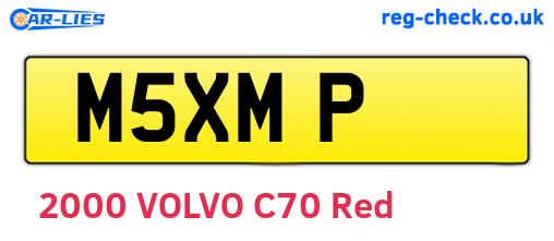 M5XMP are the vehicle registration plates.