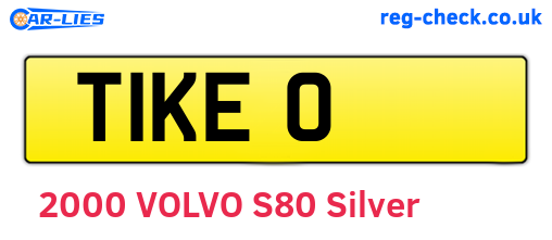 T1KEO are the vehicle registration plates.
