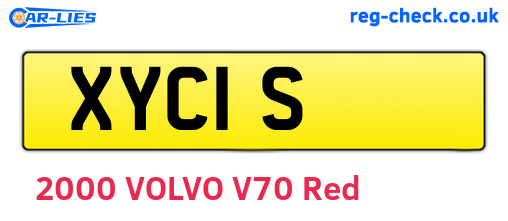 XYC1S are the vehicle registration plates.