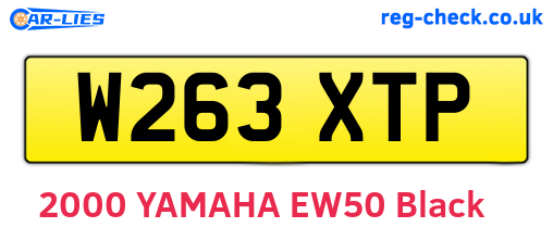 W263XTP are the vehicle registration plates.