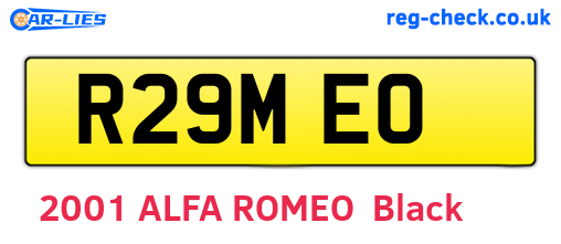 R29MEO are the vehicle registration plates.