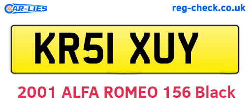 KR51XUY are the vehicle registration plates.