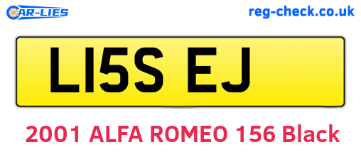 L15SEJ are the vehicle registration plates.