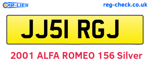 JJ51RGJ are the vehicle registration plates.