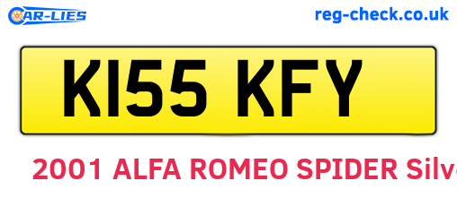 K155KFY are the vehicle registration plates.