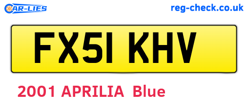 FX51KHV are the vehicle registration plates.