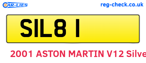 SIL81 are the vehicle registration plates.
