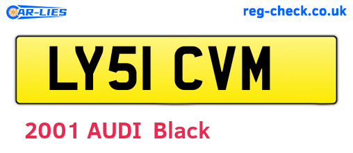 LY51CVM are the vehicle registration plates.