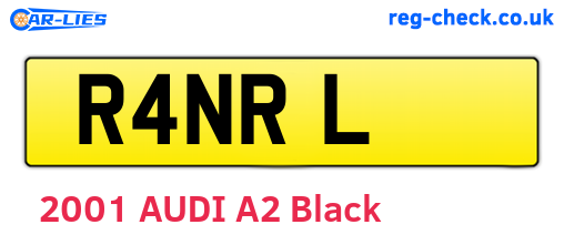 R4NRL are the vehicle registration plates.