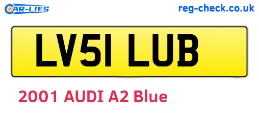 LV51LUB are the vehicle registration plates.