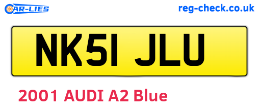 NK51JLU are the vehicle registration plates.