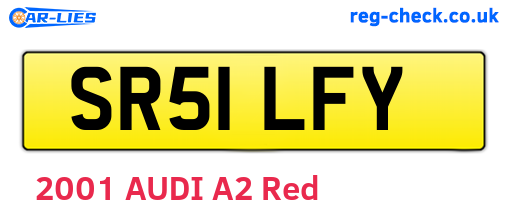 SR51LFY are the vehicle registration plates.