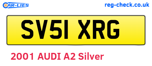SV51XRG are the vehicle registration plates.
